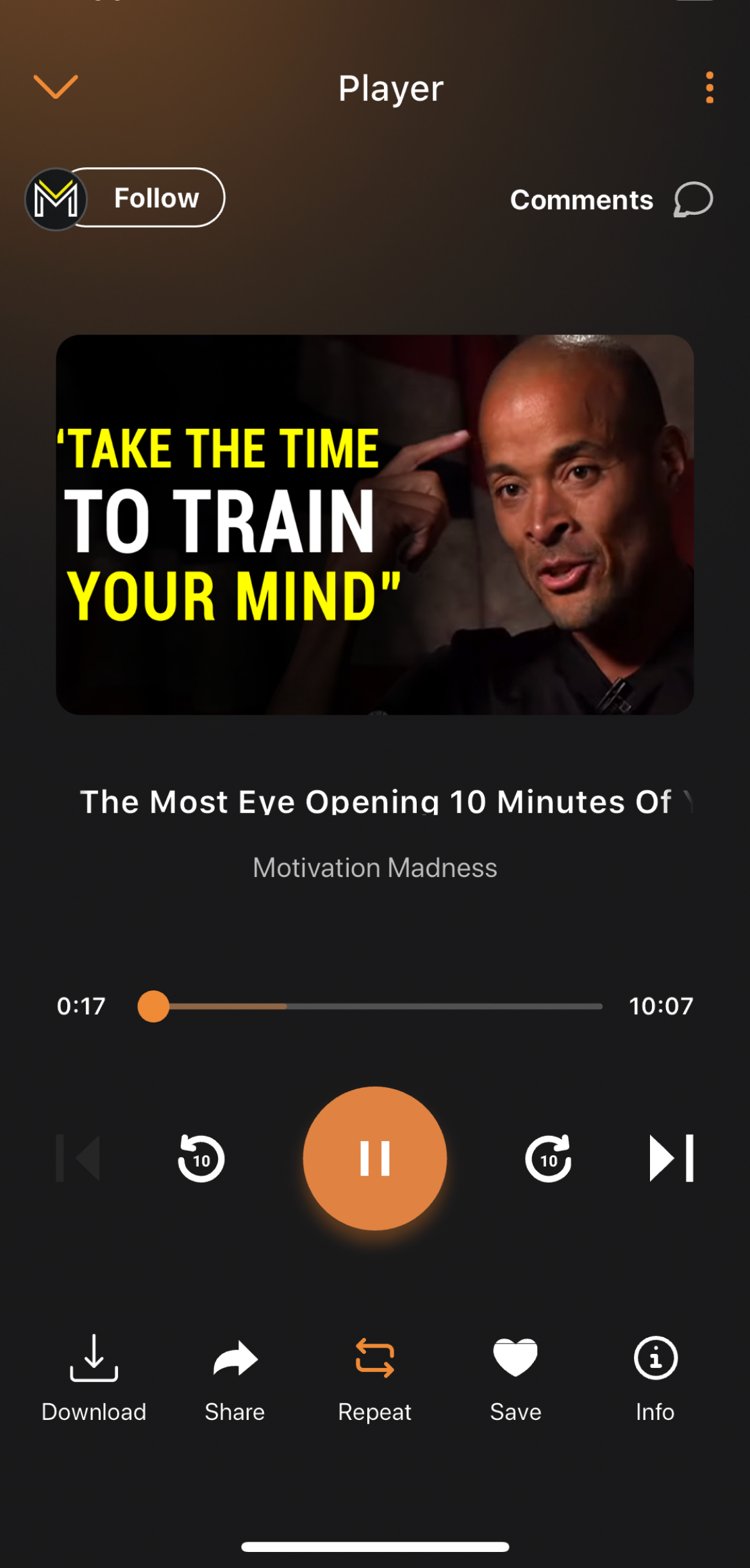 Mindset Audio Player